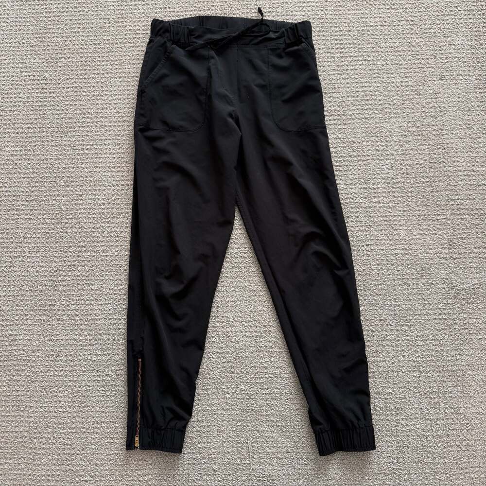 Albion Black Jetsetter Ankle Zip Jogger Pants XS